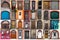 Collage of European doors of different sizes