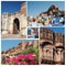 Collage of famous indian Blue City - Jodhpur, Rajasthan