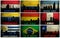 Collage of famous South America cities