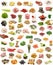 Collage food assortment