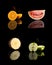 Collage of four vitamin C fruits