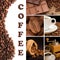 Collage from fragrant coffee