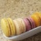 Collage of French macarons