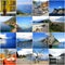 Collage of lake Garda in Italy