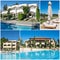 Collage of luxury touristic hotel