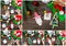 Collage Merry Christmas gift wooden sticks