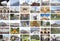 Collage of Moscow images. Travel background.
