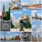 Collage Moscow, Russia, architecture