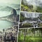 Collage of Most Beautiful and Breathtaking Places in South America - my photos