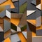 A collage of organic and geometric shapes with a warm and earthy color scheme5, Generative AI