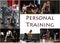 Collage of people in gym and text Personal Training