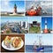 Collage of photos from Bremerhaven, Germany