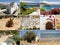 Collage of photos from a Greek destination