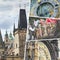 Collage of Prague ( Chech Republic ) images - travel background