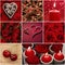 Collage with red romantic objects - Valentines Day set