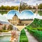 Collage of Royal Palace of Aranjuez, Madrid, Spain