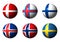 Collage of Scandinavian flags