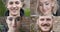 collage Smiling portrait of beautiful young people looking at camera. Happy, confident beautiful smart young people