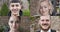 collage Smiling portrait of beautiful young people looking at camera. Happy, confident beautiful smart young people