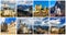 Collage of south Bavaria with Neuschwanstein, Hohenschwangau and