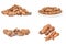 Collage of Tamarindo isolated on a white background cutout