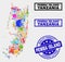 Collage of Technology Pemba Island Map and Quality Product Seal