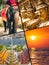 Collage of tourist photos of the Thailand