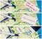 Collage of toy plane, cards with what is coronavirus, flight cancellation and where is your mask near passport on map