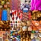 Collage of traditional Moroccan crafts