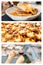 Collage of traditional portuguese cuisine