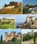 Collage with tuscan castles