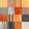 collage of unusual natural wooden texture, tree veneer background