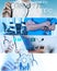 Collage of Various modern medical