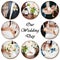 Collage of wedding photos