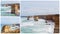 Collage Of The Well-Known Twelve Apostles Great Ocean Road Australia