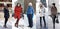 Collage winter fashion. Young beautiful women