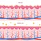 Collagen human skin effect. Close up damaged old and healthy vector