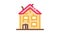 collapse of old house Icon Animation