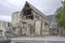 Collapsed facade of Cathedral, Christchurch, New Zealand