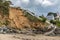 Collapsed staircase in la Comtesse beach in Saint-Quay-Portrieux