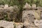 Collapsed Temple of Zeus at the site of the first Olympics at Olympia in Greece