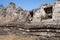 Collapsed wall at the 11th century Preah Vihear Temple complex