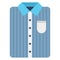 Collar shirt, dress shirt Isolated Vector Icon which can be easily edited