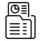 Collateral folder icon outline vector. Loan payment