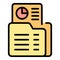 Collateral folder icon vector flat