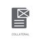 Collateral icon. Trendy Collateral logo concept on white background from business collection