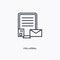 Collateral outline icon. Simple linear element illustration. Isolated line collateral icon on white background. Thin stroke sign