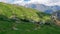 Colle Del Puriac - Panoramic view of remote mountain village in valley Valle Stura in Colle Del Puriac, Piemonte, Italy