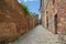 Colle di Val d`Elsa, Siena, Tuscany, Italy: ancient alley in the