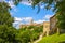 Colle Val d`Elsa town skyline, church and panoramic view. Siena, Tuscany, Italy